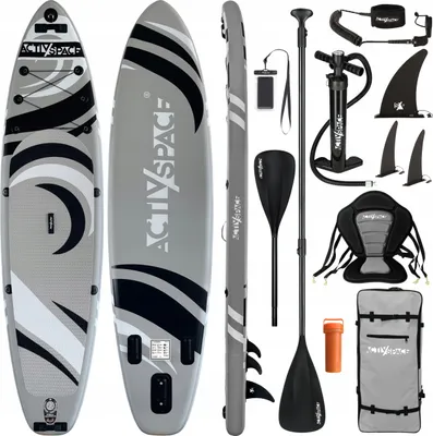 Produktbild von Sup Board Gepumpt 350Cm 220Kg Mit Paddel, Sitz, Rucksack - Activ