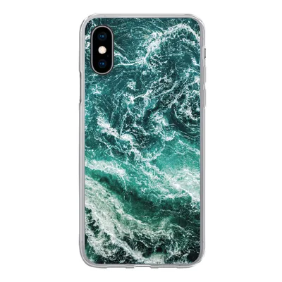 Produktbild von MuchoWow® Handyhülle Schutzhülle Hülle für iPhone X Marmor - Gemustert - Natursteine Silikon Softcase Handy Hülle - Handyhülle