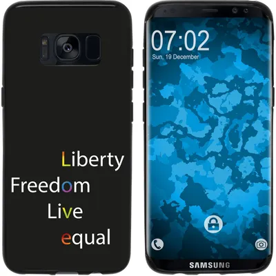 Produktbild von PhoneNatic Case kompatibel mit Samsung Galaxy S8 Silikon-Hülle pride Wörter M2