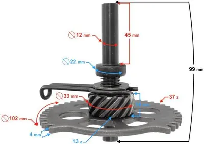 Produktbild von Kickstarter Bendix für 4-Takt 125cc Roller