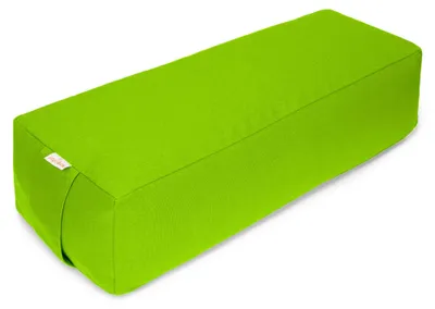 Produktbild von yogabox Yoga und Pilates Rechteckbolster BASIC - apfelgrün 60 x 20 x 14 cm Buchweizenschalen