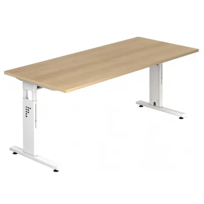 Immagine prodotto di MEGA 19 W - 180 x 80 regolabile in altezza Rovere/Bianco