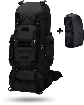 Produktbild von CarryQuest® Titan 90L wasserdichter Trekkingrucksack mit MOLLE-System & Regenhülle