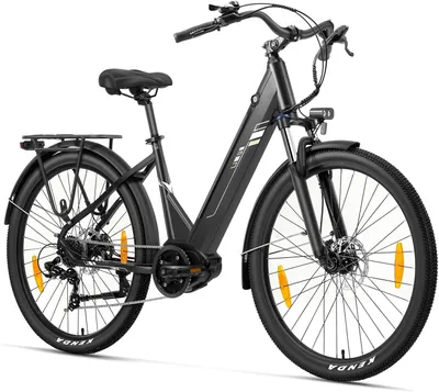 Produktbild von Touroll Urbano 3 E-Bike 27,5 Zoll 250W Mittelmotor Shimano 7-Gang LCD Display 120km