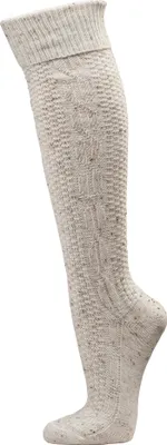 Produktbild von TippTexx 24 2 Paar Trachten-Kniestrümpfe Tweed mit Zopfmuster, Größe 39-42