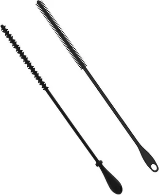 Immagine prodotto di Spazzola per la pulizia in silicone, 24 cm, riutilizzabile, flessibile, 2 modelli, nera