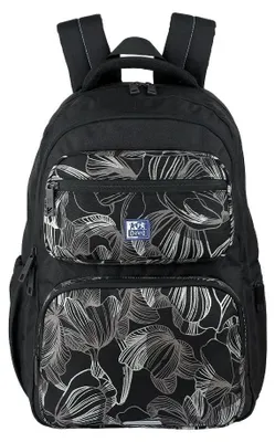 Image de Sac À Dos Oxford Dream Tech Rpet Noir À Fleurs