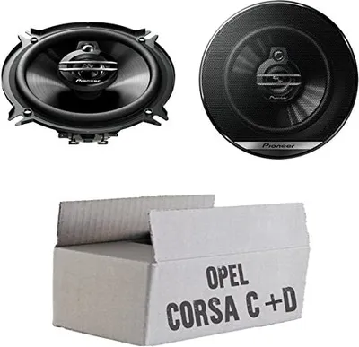 Produktbild von Opel Corsa C + D Tür hinten - Lautsprecher Boxen Pioneer TS-G1330F - 13cm 3-Wege 130mm Triaxe 250W Auto Einbausatz - Einbauset