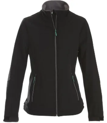 Image de Veste softshell "Trial" pour femmes, modèle ET819 (taille XXL), couleur noire