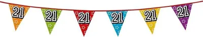 Produktbild von Boland - Fahnen, 21. Geburtstag - Folie SG26706 (Einheitsgröße) (Bunt)