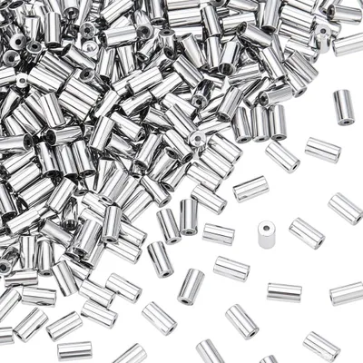 Glaskolbenperlen, 450 Stück, platinabeschichtet, 6 Stränge, 4,5–5 mm