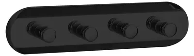 Produktbild von Aqualine SAMBA 4-Haken, Schwarz
