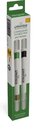 Produktbild von 1 2 Doppelspitzen-Marker für Gläser – Das Praktische