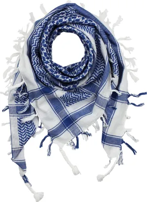 Produktbild von Kefiah - bianco - blu - Shemagh - Sciarpa Arafat