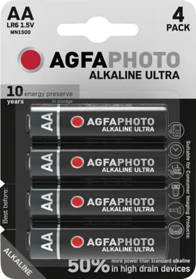 Immagine prodotto di Agfa Photo 110-821887 AgfaPhoto Batterie Alkaline Ultra -AA  LR06 Mignon      4St.