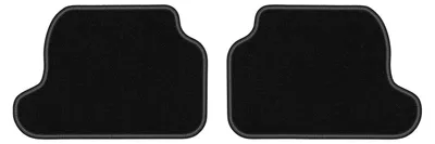 Produktbild von Velours-Fußmatten Hinten für BMW 2 F23 2014-2022 (Cabrio) – 2-tlg, Schwarz, passgenau – Wielganizator LUX