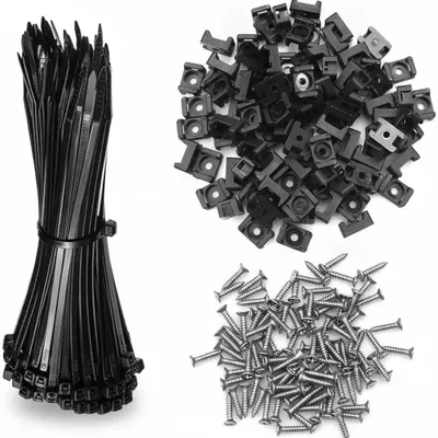 Imagen del producto de InAndOutdoorMatch: Abrazaderas para cables, sujetacables, tornillos, Imagen generada por IA