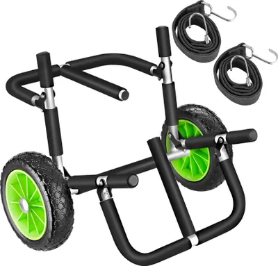Produktbild von tectake® Surfboard Transportwagen WaveWheel klappbar, für bis zu 2 Boards inkl. 2 Sicherungsgurte, 62 x 53 x 49 cm