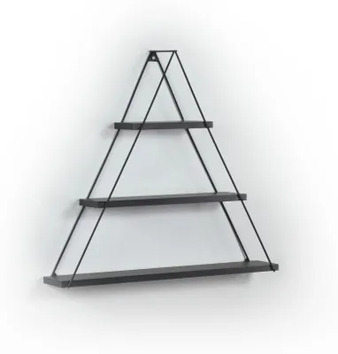 Immagine prodotto di Mensola triangolare 3 ripiani Moset MT191005 colore nero