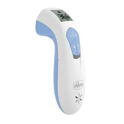 Zdjęcie produktu dla Chicco 00009222000000, Termometr z funkcją teledetekcji, Niebieski, Biały, Pacha, Przyciski, °C, °F, LCD