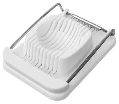 Obrázok produktu pre Krájač na vajíčka - 12,5 cm - plast - LFGB - biela farba