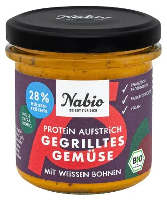 Produktbild von Protein Aufstrich - gegrilltes Gemüse mit weißer Bohne 135g