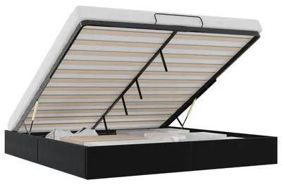 Obrázek produktu pro vidaXL Ottomanský rám postele, černý, velikost King Size, samet