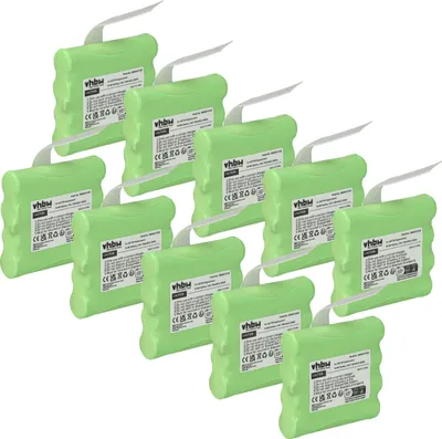 Produktbild von vhbw 10x Akku kompatibel mit Uniden GMR680, GMR885, GMR855, GMRS380, GMR895, TR64, GMRS680 Funkgerät, Walkie Talkie (700 mAh, 4,8 V, NiMH)