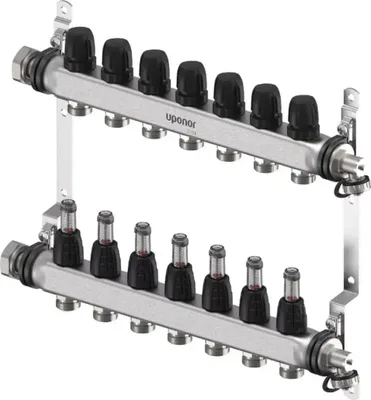 Obrázek produktu pro Rozvodník UPONOR Vario S, FM, 7xG3/4, Euro, G1, 1 ks.