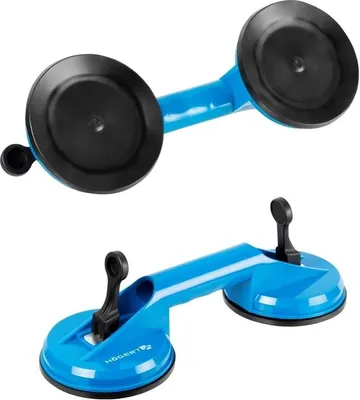 Produktbild von Hochleistungs- Saugheber | Doppel-Saugnapf 80KG Tragkraft | EXTRA STARKER Multifunktionaler Vakuumheber (2er Set, 80 KG)