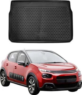 Image de OMAC Tapis de coffre pour Citroen C3 2016-2024 en caoutchouc Noir
