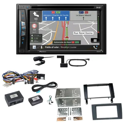 Produktbild von Pioneer AVIC-Z730DAB Navigation Bluetooth USB Einbauset für Mercedes SLK R171