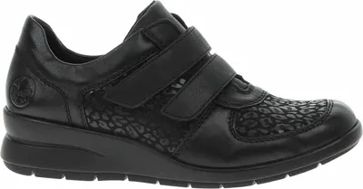 Zdjęcie produktu dla Półbuty damskie Rieker L4868-00 schwarz 38