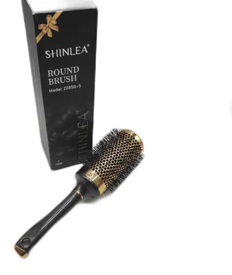 Obrázok produktu pre Okrúhla kefa na fénovanie - SHINLEA kefa na vlasy bez ťahania Kefa na kučery, okrúhla kefa na vlasy pre ženy, 53 MM nylonová kefa na kučery z hliníka, okrúhla kefa profesionálna na styling, kučery