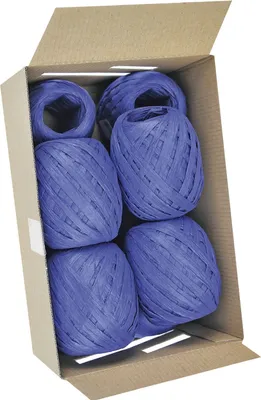 Produktbild von Goldina® 1094 00735 1030 Eiknäuel Raffia - 7 mm x 30 m, dunkelblau