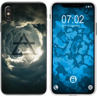 Produktbild von PhoneNatic Case kompatibel mit Apple iPhone Xs Max Silikon-Hülle Element Luft M1