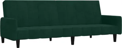 Produktbild von vidaXL Schlafsofa 2-Sitzer Dunkelgrün Samt