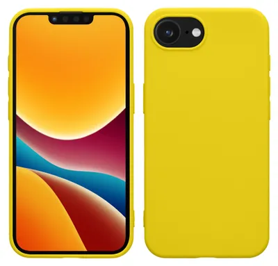 Produktbild von kwmobile Handyhülle für Apple iPhone 17e / iPhone 16e Hülle - TPU Case - Kabelloses Laden - Schutzhülle Cover in Strahlend Gelb