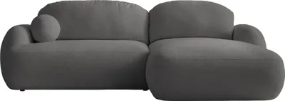 Produktbild von MIRJAN24 Ecksofa Mayo mit Bettkasten und Schlaffunktion, Stilvoll Eckcouch, Rückenlehne in Form beweglicher Kissen (Farbe: Now or Never 92, Seite: Rechts)