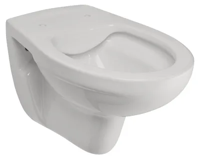 Produktbild von Calmwaters® Hänge WC spülrandlos in Manhattan-Grau, Wand-WC mit Abgang waagerecht, Tiefspül WC ohne Spülrand, Tiefspüler wandhängend, Wandtoilette aus Sanitärkeramik in Grau, 08AB6145