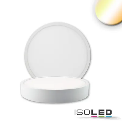 Zdjęcie produktu dla Lampa sufitowa LED PRO biała, 8W, okrągła, DN120, ColorSwitch 2700|3000|4000K, ściemnialna