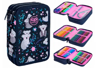 Obrázek produktu pro Penál Dreaming Koala Jumper 3 Coolpack se třemi přihrádkami a příslušenstvím