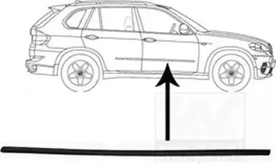 Produktbild von VAN WEZEL Zierleiste für die Tür Vorne Rechts Leiste für BMW X5 (E70) 0689424