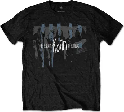Produktbild von Korn - "Block Photo" T-Shirt für Herren/Damen Uni RO1996 (S) (Schwarz)