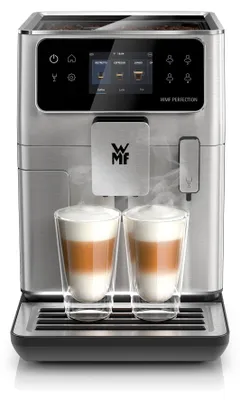 Zdjęcie produktu dla WMF Perfection CP812D, Ekspres do espresso, 3 l, Ziarna kawy, Wbudowany młynek, 1550 W, Stal nierdzewna