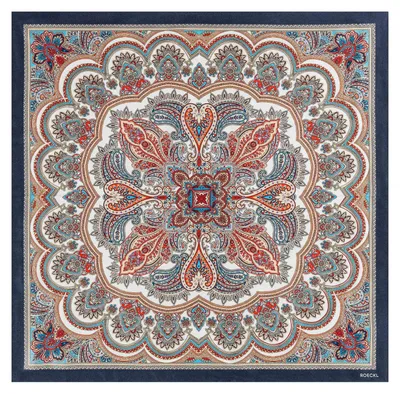 Immagine prodotto di ROECKL sciarpa Fine Paisley 53x53 Navy multicolore