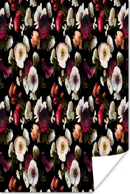 Produktbild von MuchoWow® Poster Blumen - Anemone - Collage - Farbe 60x90 cm - Wanddekoration