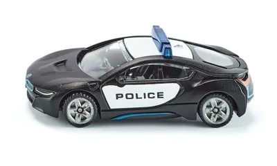 Zdjęcie produktu dla Siku BMW i8 US Police, Samochód, Police, 3 lat(a), Metal, Plastik, Czarny, Biały