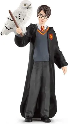Produktbild von Harry Potter und Hedwig Figur, Schleich 42633, Wizarding World, 4 x 2,5 x 10 cm, Für Kinder ab 6 Jahren