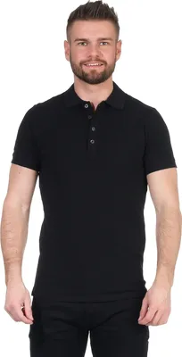 Produktbild von Diesel Herren Poloshirt Polohemd Polo Shirt Pique kurzarm Hemd Model: T-Heal, Farbe: Schwarz, Größe: M